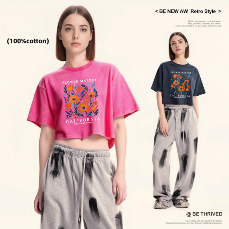 Women'S Fashion Market Size - T-shirt col rond en coton pour