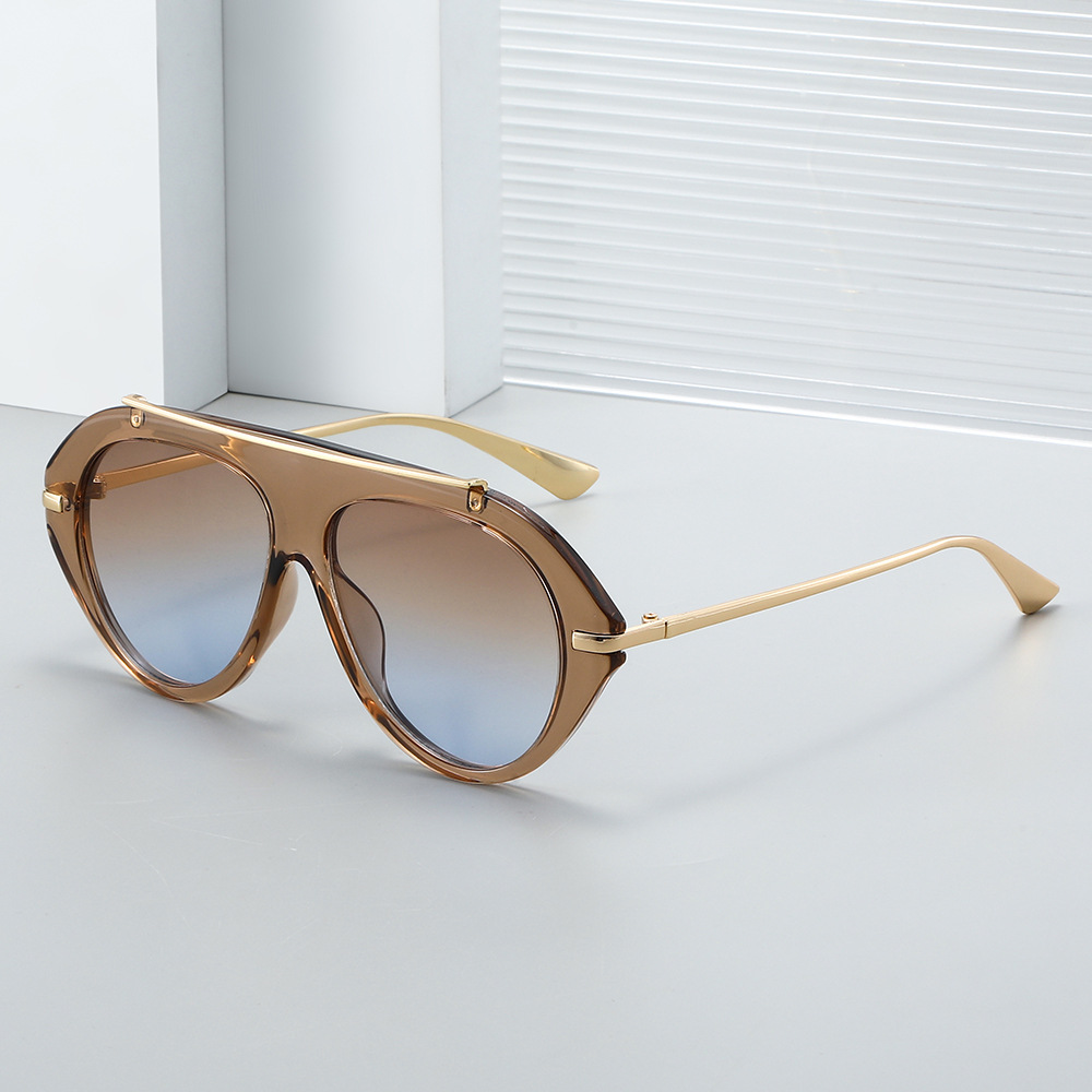 Women'S Fashion Of The 70S - Nouvelles lunettes de soleil aviateur surdimensionnées