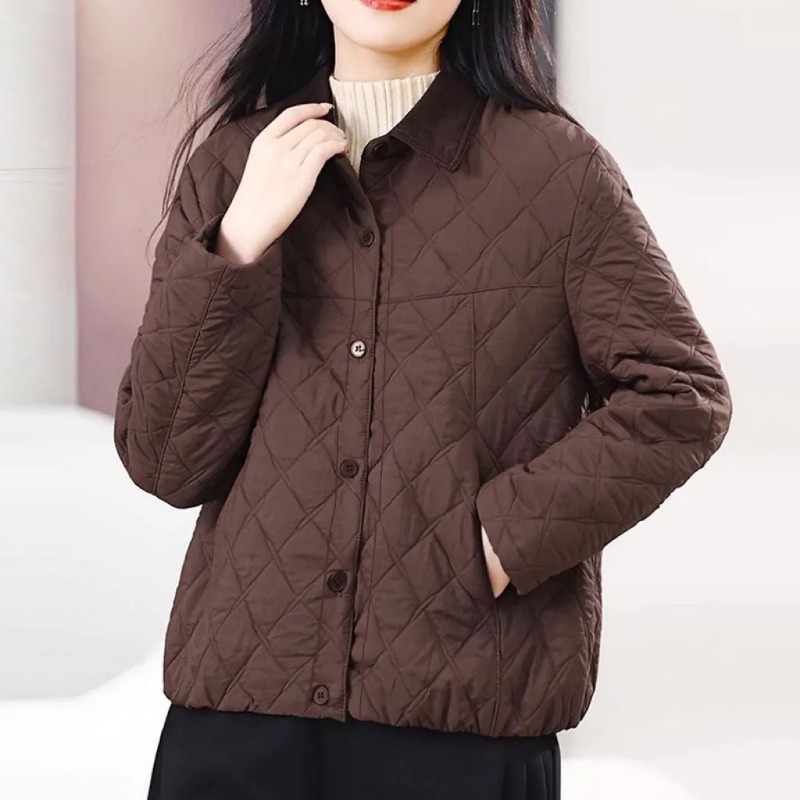 Women'S Fashion Quilted Jacket - Manteau matelassé d'hiver élégant pour femmes,