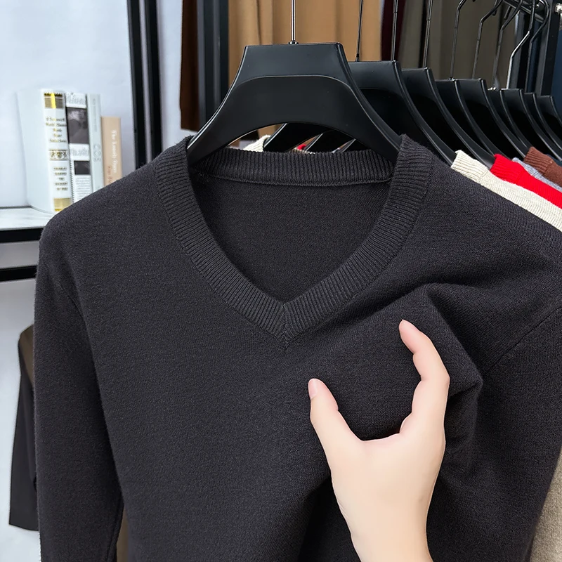 Ribbed Knit Sweater - Pull en maille fine à col