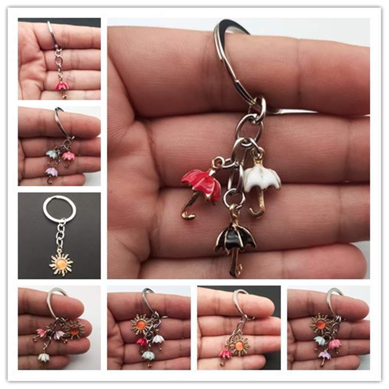 Women'S Ysl Fashion - Porte-clé avec pendentif parapluie en émail