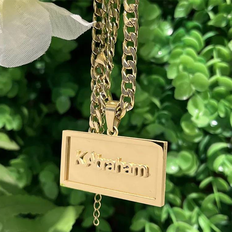 Collier Hip Hop avec nom perso - Women Fashion Names avis et prix