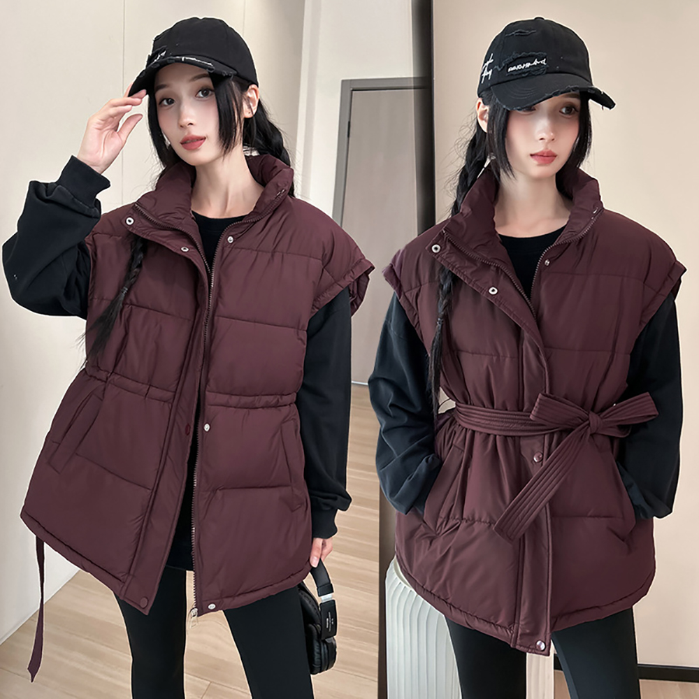 Automne hiver ceinture mince c - Women'S Fashion Quilted Jacket avis et prix