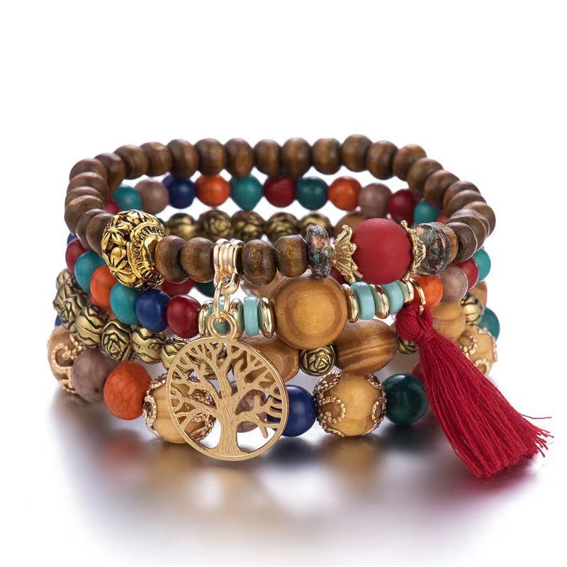 Ensemble de 4 bracelets Boho T - Women'S Ysl Fashion avis et prix