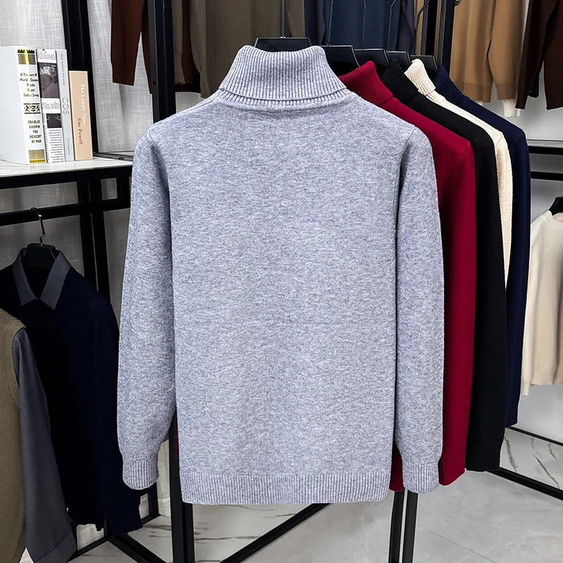 Pull en tricot à col roulé pou - Ribbed Knit Sweater avis et prix