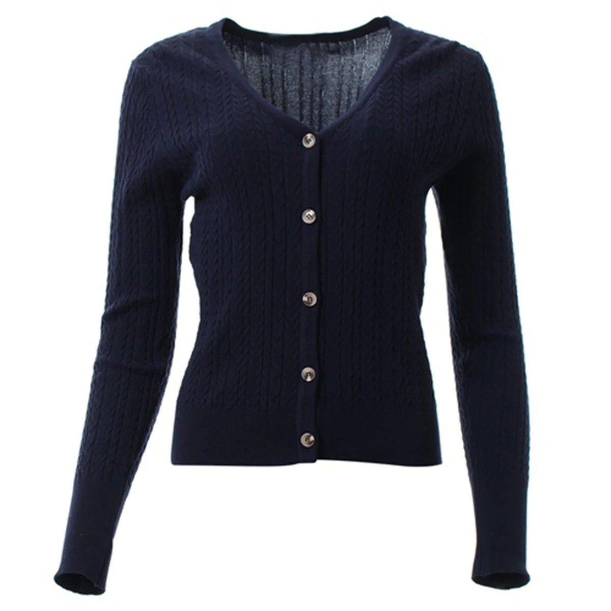 Cardigan en tricot extensible  - Ribbed Knit Sweater avis et prix