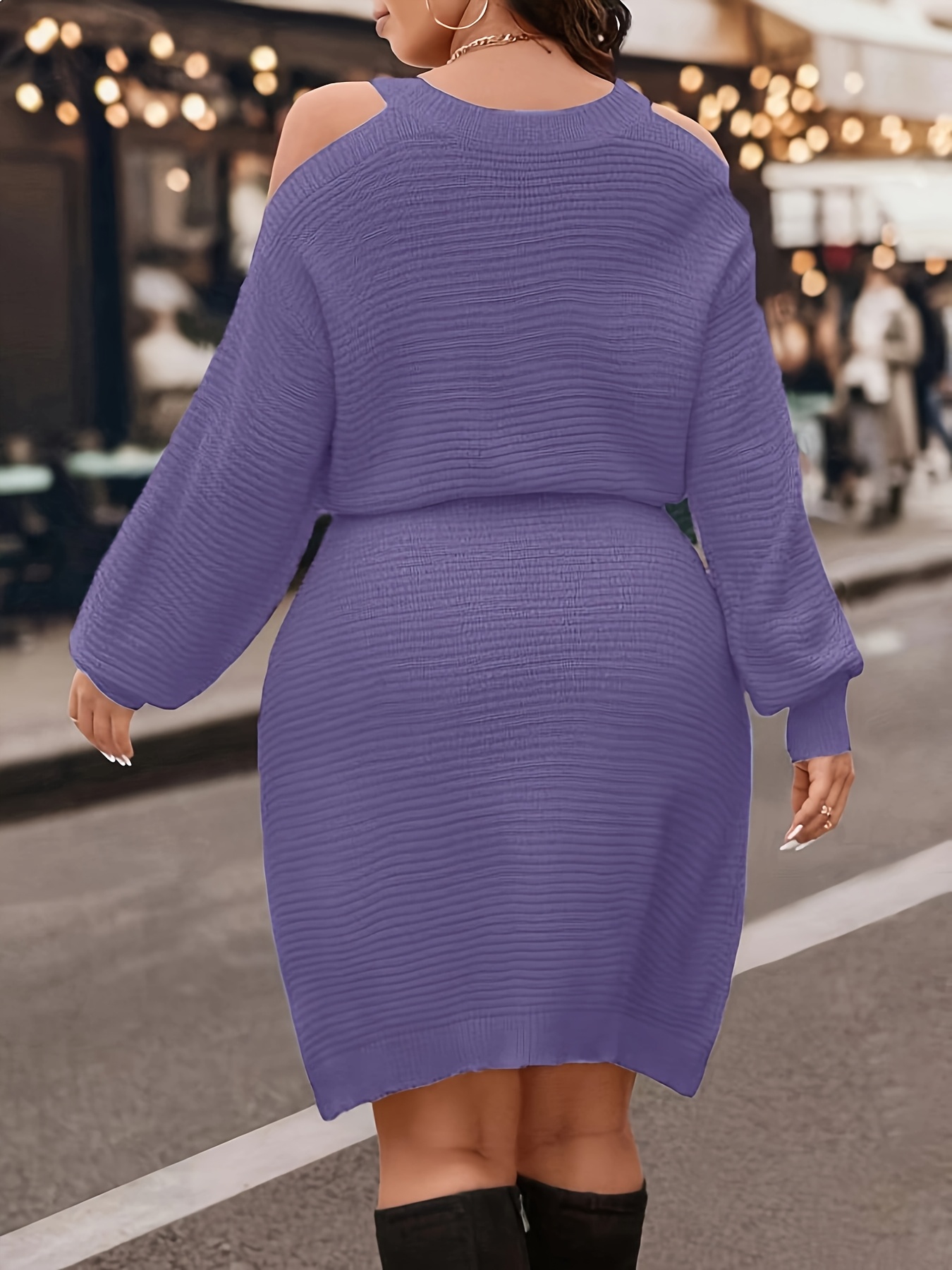 Ensemble haut en tricot à épau - Ribbed Knit Sweater avis et prix