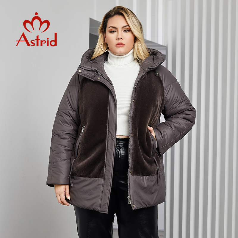 Astrid-Parka à capuche en faus - Women'S Fashion Quilted Jacket avis et prix