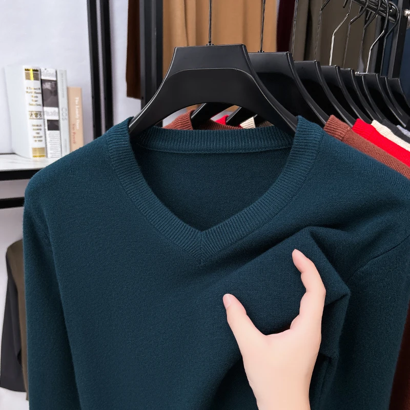 Pull en maille fine à col en V - Ribbed Knit Sweater avis et prix