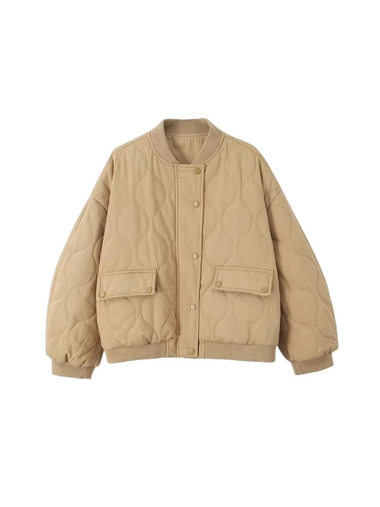 Femmes mode surdimensionné épa - Women'S Fashion Quilted Jacket avis et prix