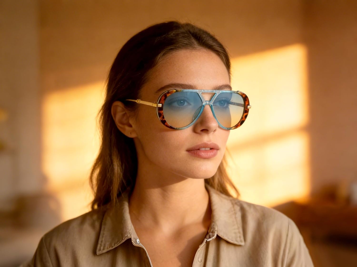 Lunettes de soleil aviateur ré - Women'S Fashion Of The 70S avis et prix