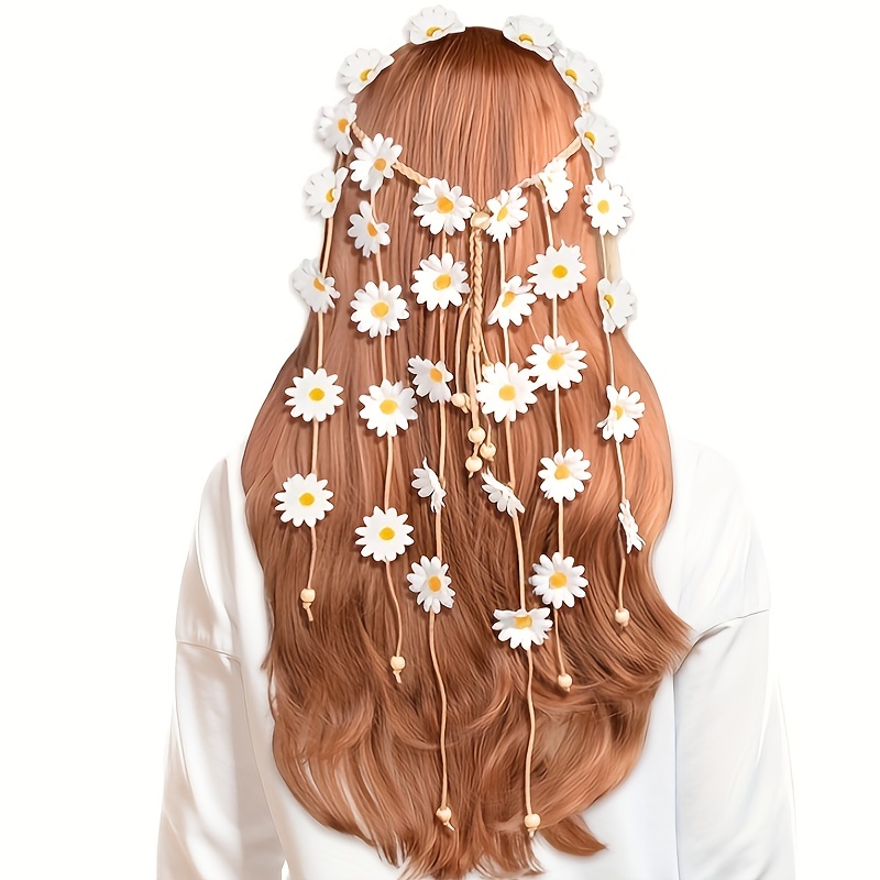 Bandeau hippie à fleurs, couro - Women'S Fashion Of The 70S avis et prix